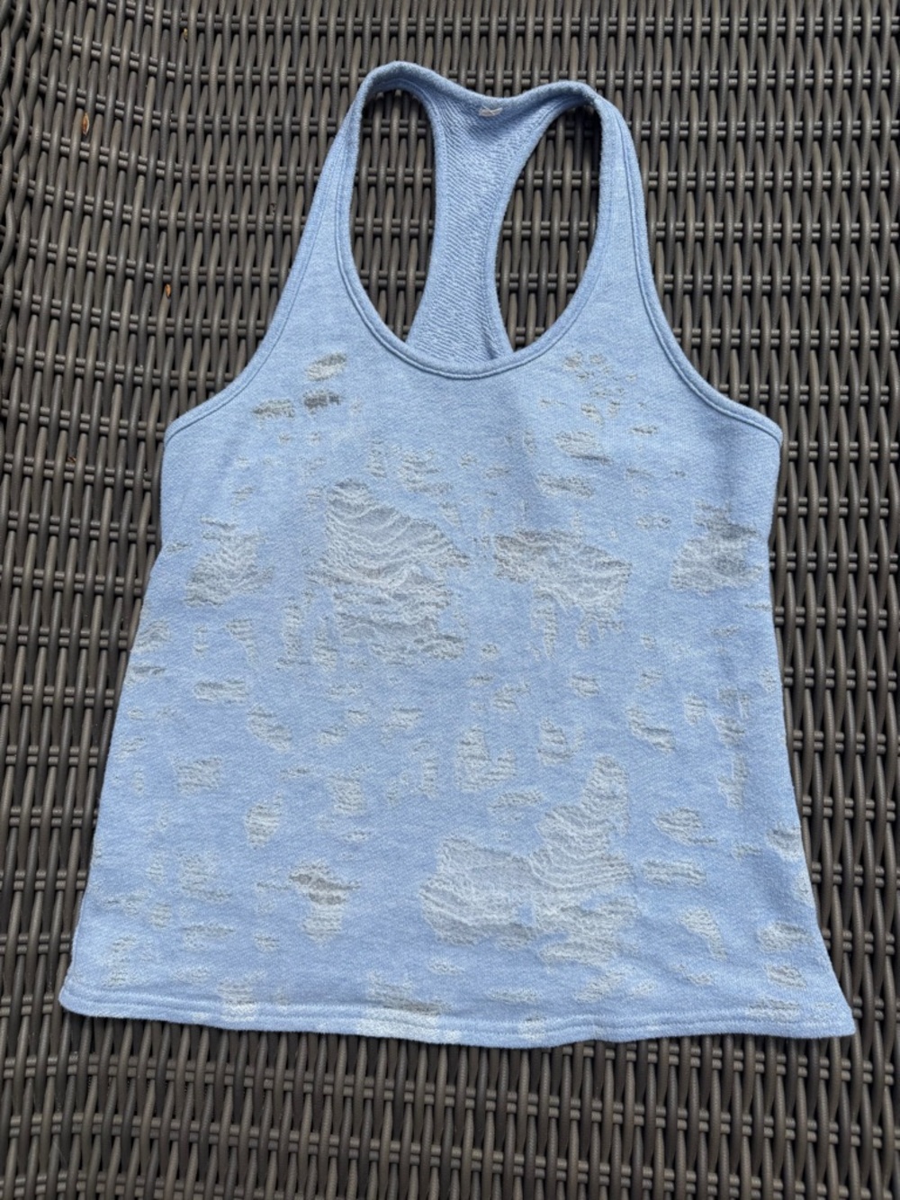 Alo Distressed Racerback Tank Top - Picture 1 of 16